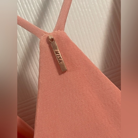MISA Los Angeles Domino Mini Dress in Apricot Size S NWT - Picture 8 of 12